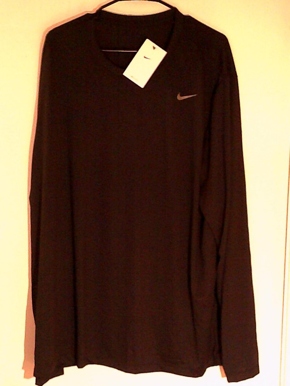 NEW NIKE Dri-FIT TRAINING "Fitness LS Tee" MEN'S BLACK T-SHIRT 3XL DV7298-010